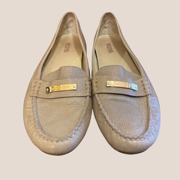 Michael Kors Clay Leather Driving Mocassin Flats 9 - Picture 3 of 6